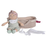 Knitted Carry Cot with Remi Baby Light Skin, Soother & Blanket