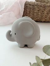 Elephant - Organic Natural Rubber Rattle, Teether & Bath Toy
