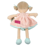 Pia - Lt. Brown Hair in Peach & Blue Dress