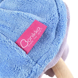 Pari - Brown Hair with Blue & Purple Dress