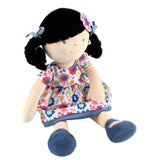 Lilac - Black Hair with Blue Floral Dress