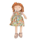 Libby Lu - Brown Hair in Orange Print Dress