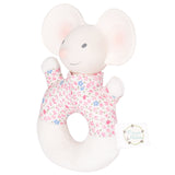 Meiya the Mouse - Soft Rattle & Teether with Organic Natural Rubber Head