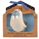 My First Arctic Sea Lion Organic Natural Rubber Teether, Rattle & Bath Toy