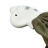 Zebra Comforter Cypress Green Muslin with Organic Natural Rubber Teether