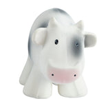 Cow - Organic Natural Rubber Rattle, Teether & Bath Toy