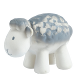 Sheep - Organic Natural Rubber Rattle, Teether & Bath Toy