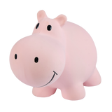 Hippo - Organic Natural Rubber Rattle, Teether & Bath Toy