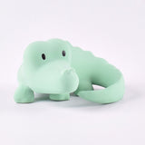 Crocodile - Organic Natural Rubber Rattle, Teether & Bath Toy