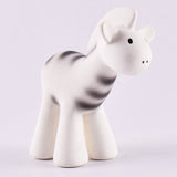Zebra -Organic Natural Rubber Rattle, Teether & Bath Toy