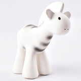 Zebra -Organic Natural Rubber Rattle, Teether & Bath Toy
