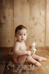 Giraffe - Organic Natural Rubber Rattle, Teether & Bath Toy