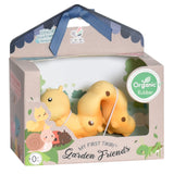 Caterpillar Natural Rubber Teether, Rattle & Bath Toy