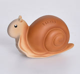 Snail Natural Rubber Teether, Rattle & Bath Toy