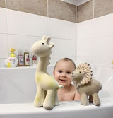 Giraffe - Organic Natural Rubber Rattle, Teether & Bath Toy