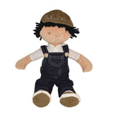 Joe - Blue Dungaree With Grey Hat - Tikiri Toys