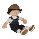 Joe - Blue Dungaree With Grey Hat - Tikiri Toys