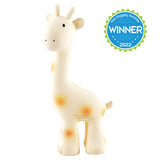 Giraffe - Organic Natural Rubber Rattle, Teether & Bath Toy