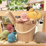 Whale — Organic Natural Rubber Rattle, Teether & Bath Toy