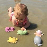 Whale — Organic Natural Rubber Rattle, Teether & Bath Toy