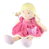 Ria - Blonde Hair with Pink & White Dress