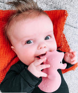Sea Horse — Organic Natural Rubber Rattle, Teether & Bath Toy