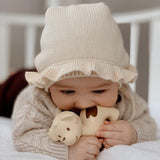 Puppy -Organic Natural Rubber Rattle, Teether & Bath Toy