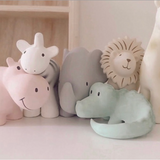 Hippo - Organic Natural Rubber Rattle, Teether & Bath Toy