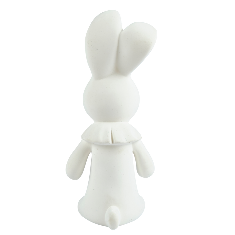 Havah the Bunny Organic Natural Rubber Squeaker Toy - Tikiri Toys Sri Lanka