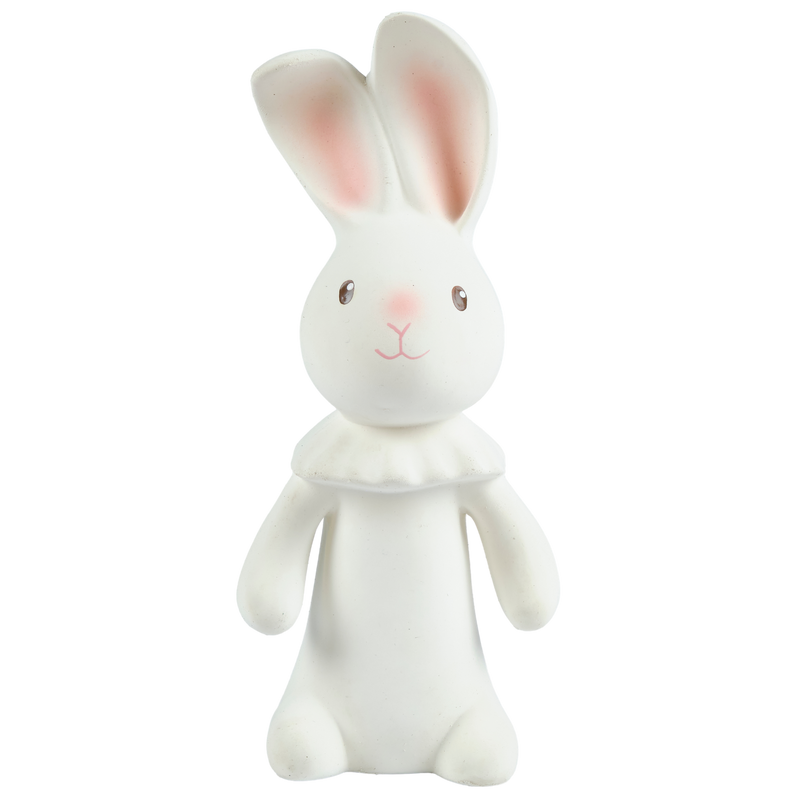 Havah the Bunny Organic Natural Rubber Squeaker Toy - Tikiri Toys Sri Lanka