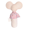 Meiya the Mouse Soft Squeaker Toy with Natural Rubber Head - Tikiri Toys Sri Lanka