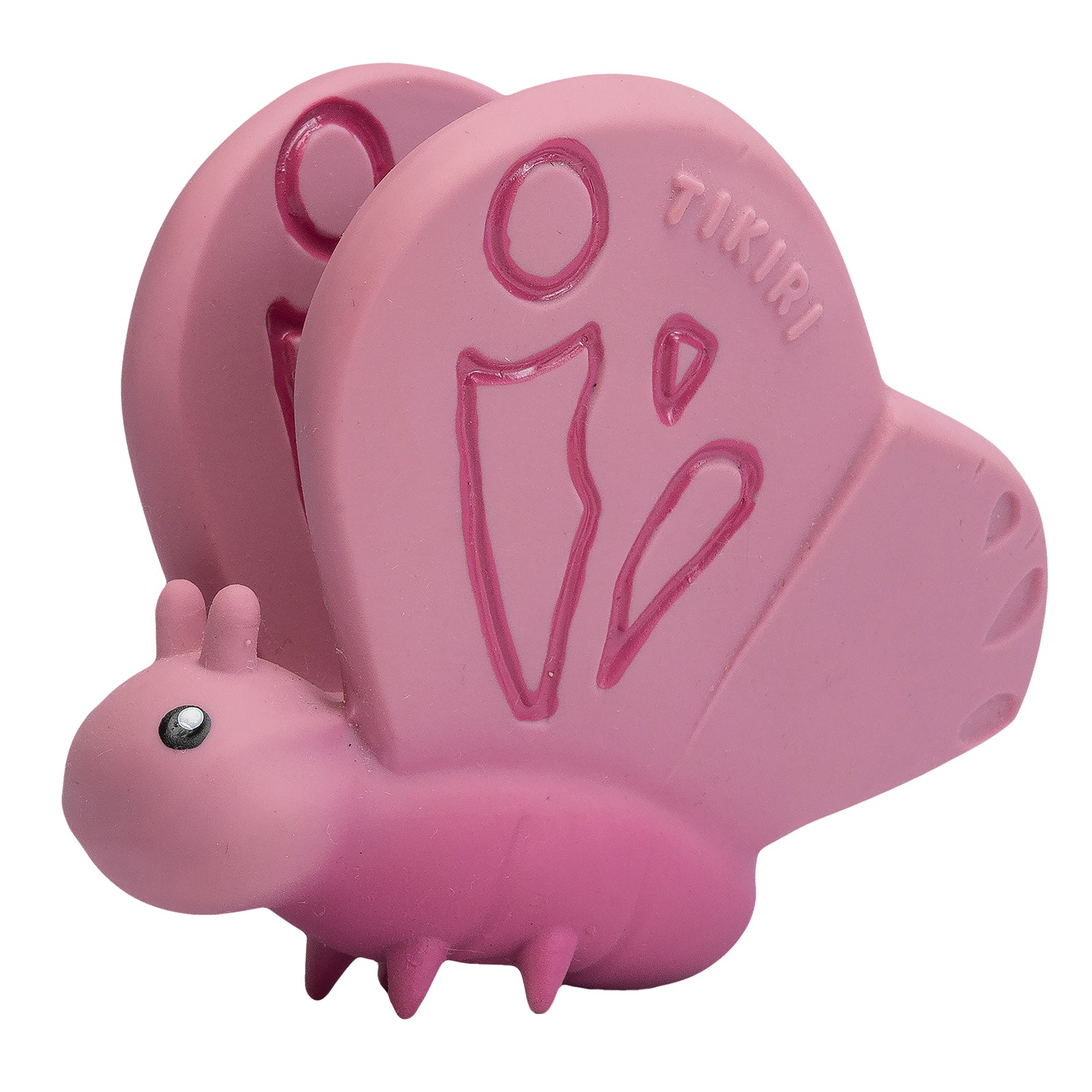 Butterfly Natural Rubber Teether, Rattle & Bath Toy - Tikiri Toys Sri Lanka