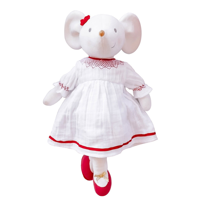 Meiya the Mouse with White Muslin Outfit