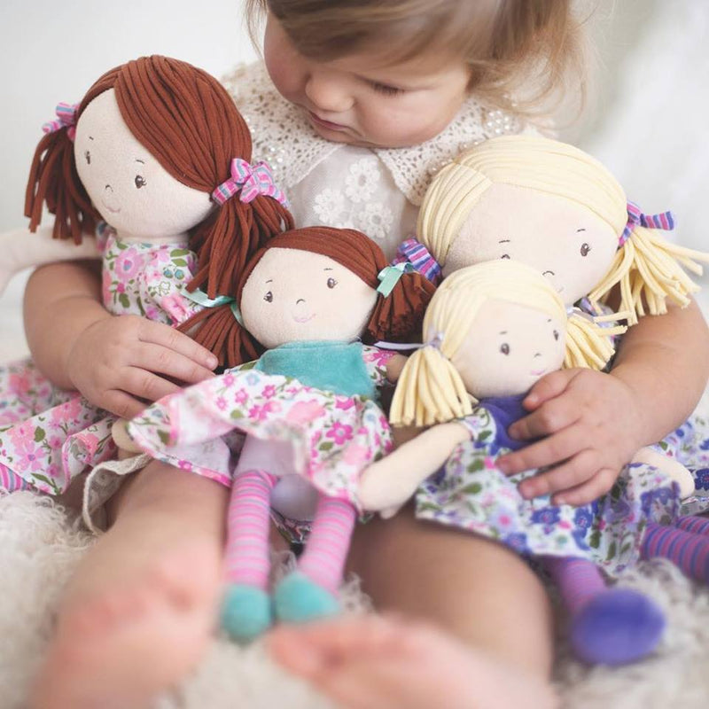Lil'l Peggy - Blond Hair With Lilac &  Pink Dress