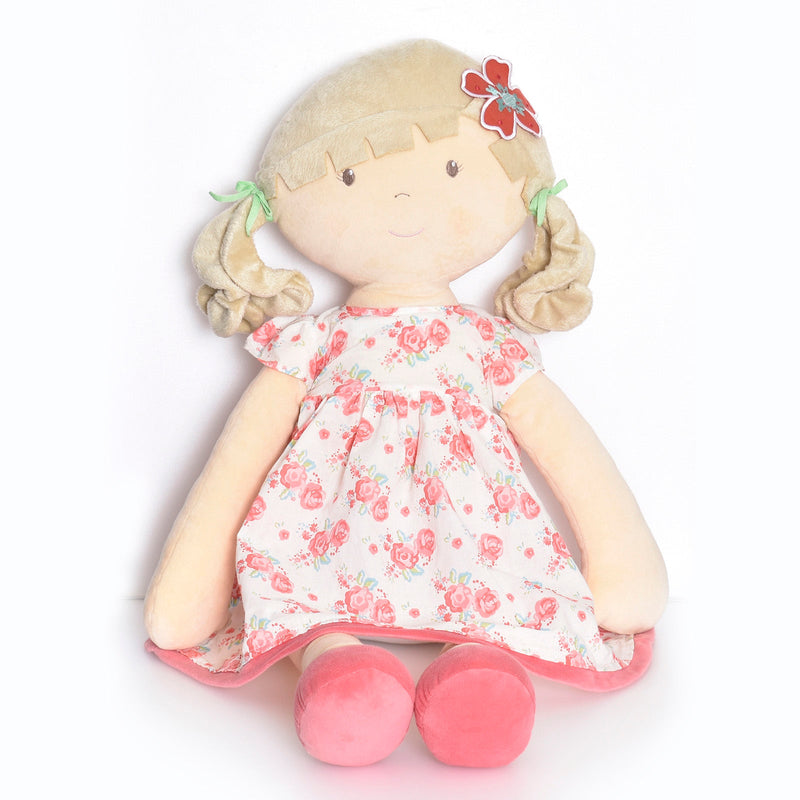 Scarlet Display Doll Beige Hair in Pink Floral Dress