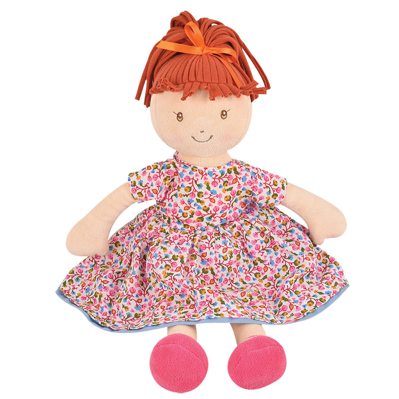 Emmy Lu - Orange Hair in Pink Print Dress