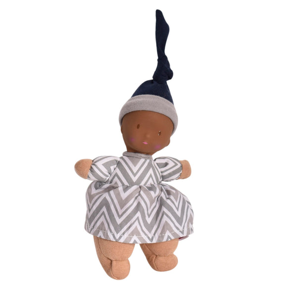 Precious Dark Skin Baby Doll with Rubber Head