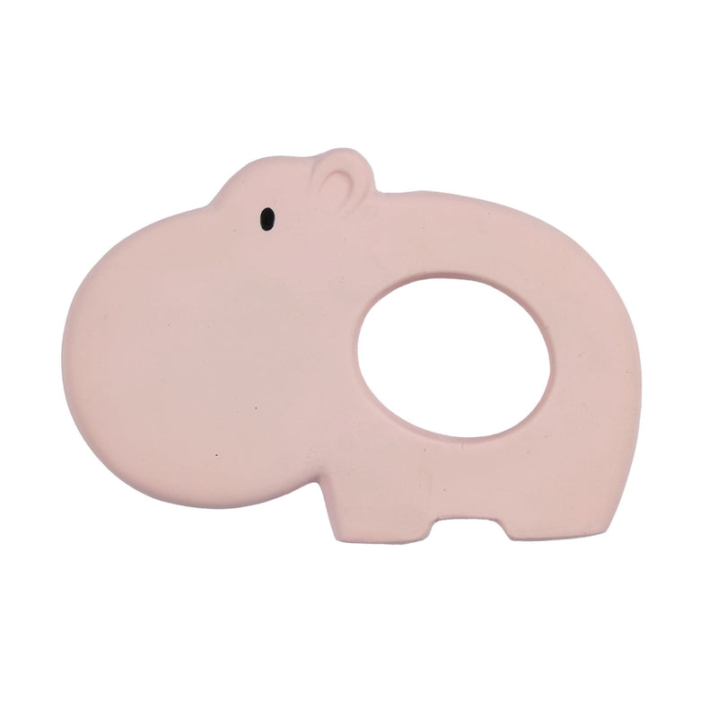 Hippo - Organic Natural Rubber Teether - Tikiri Toys Sri Lanka