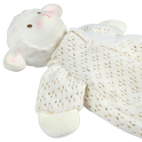 Bahbah the Lamb Baby Lovey with Organic Natural Rubber Teether Head