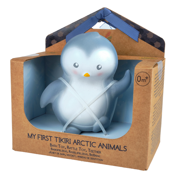 My First Arctic Penguin Organic Teether, Rattle & Bath Toy