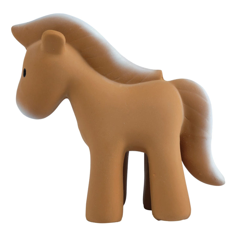 Horse - Organic Natural Rubber Rattle, Teether & Bath Toy