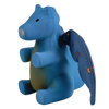 Midnight Dragon - Organic Natural Rubber Rattle with Crinkle Wings - Tikiri Toys Sri Lanka