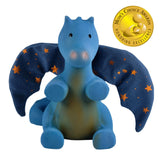 Midnight Dragon - Organic Natural Rubber Rattle with Crinkle Wings