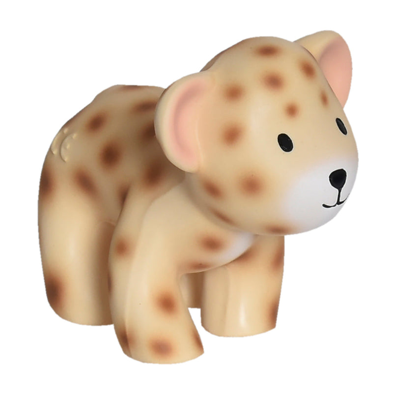 Leopard - Organic Natural Rubber Rattle, Teether & Bath Toy