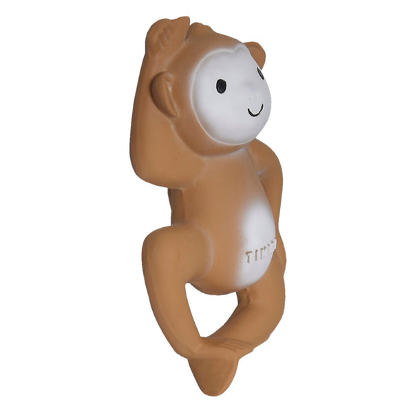 Monkey - Organic Natural Rubber Rattle, Teether & Bath Toy