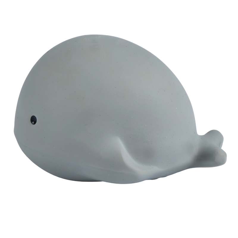 Whale — Organic Natural Rubber Rattle, Teether & Bath Toy