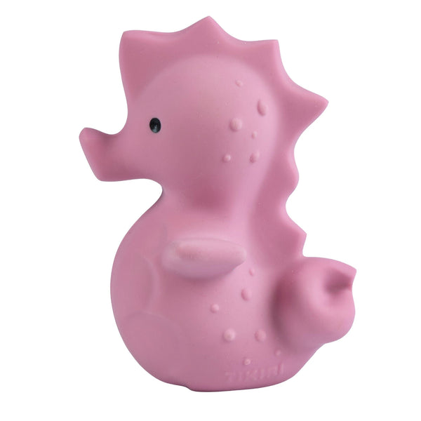 Sea Horse — Organic Natural Rubber Rattle, Teether & Bath Toy