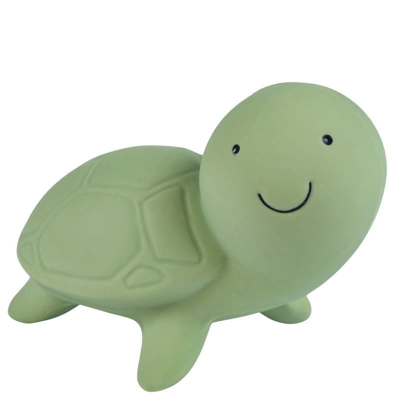Turtle — Organic Natural Rubber Rattle, Teether & Bath Toy