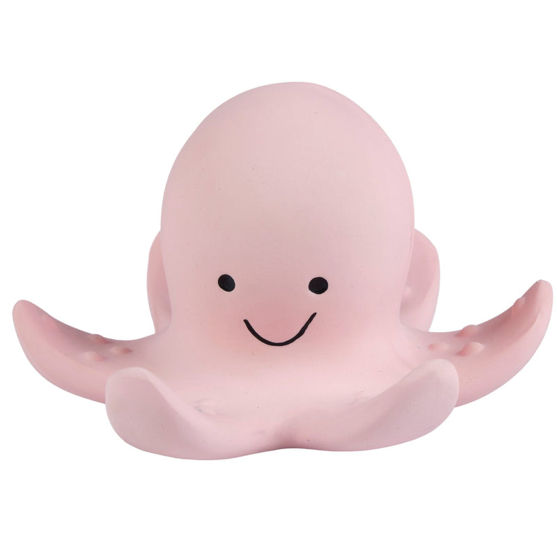 Octopus — Organic Natural Rubber Rattle, Teether & Bath Toy