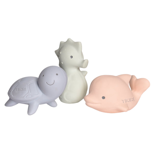 Marshmallow Soft Organic Natural Rubber Teethers, Rattles & Bath Toys